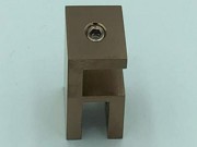Over Panel bracket for 10mm glass - Brushed Rose Gold
